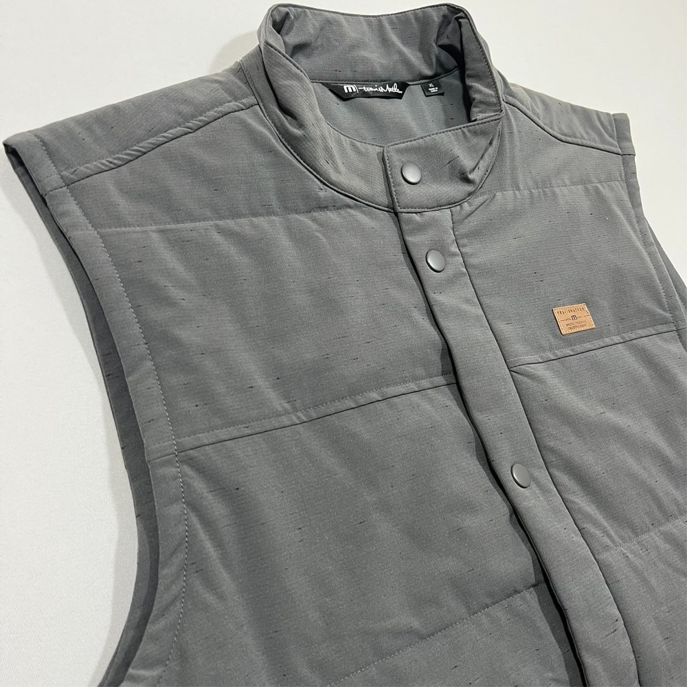 Travis‎ Mathew Vest Snowbody Better Golf Gray Puffer Quilted Outdoors Men's XL